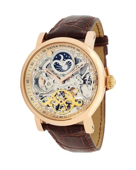 patek philippe brown leather watch|patek watch price.